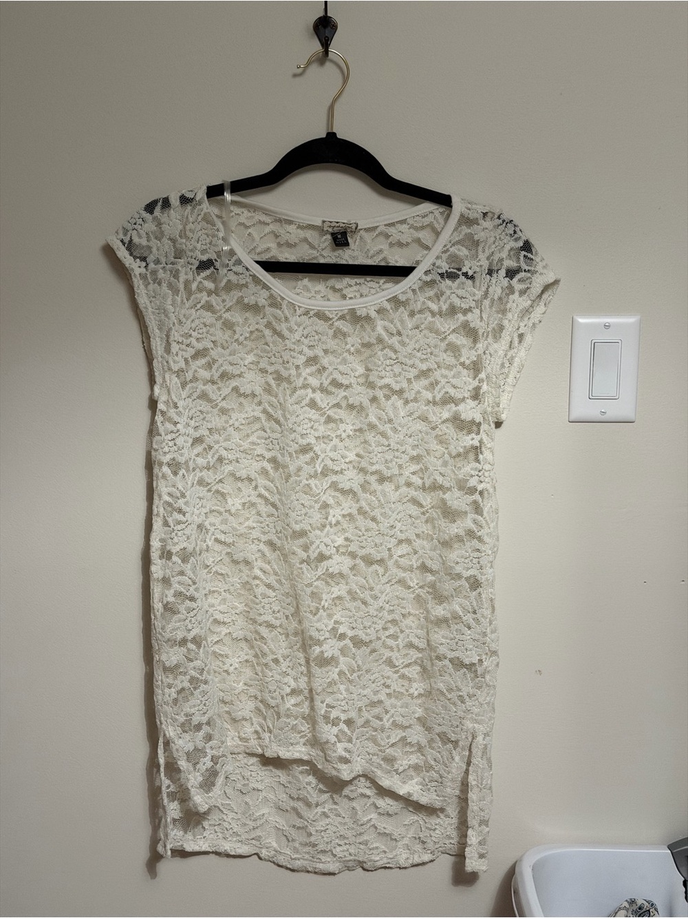 Lace layering shirt fairy core lingerie